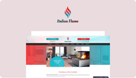 Раскрутка и разработка сайта Italian Flame