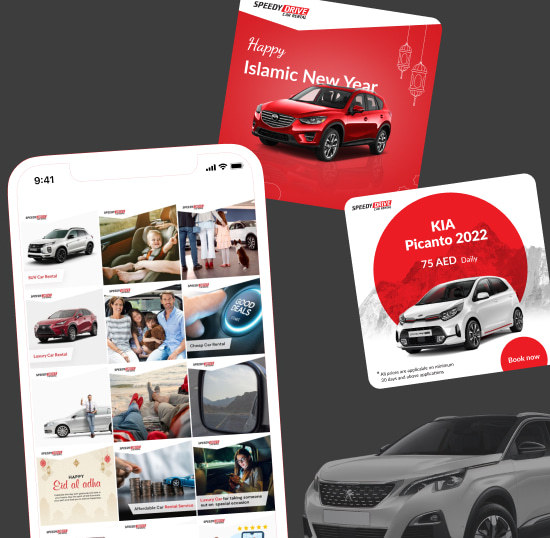 Обновление концепции аккаунта прокат автомобилей «Speedydrive» в Instagram Обновление концепции аккаунта прокат автомобилей «Speedydrive» в Instagram