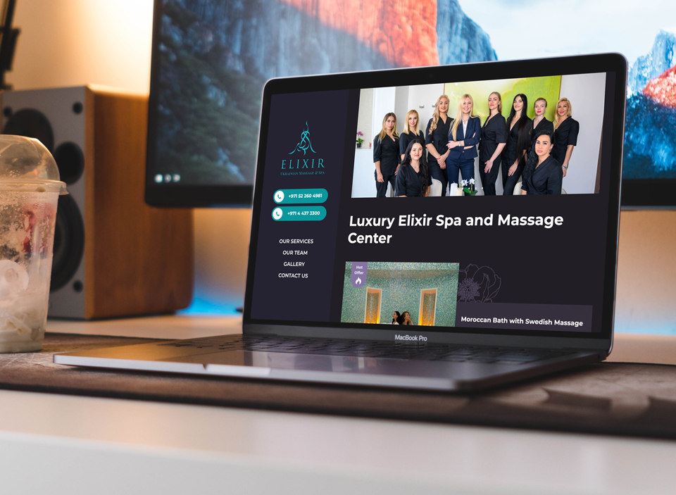 Создание и раскрутка сайта компании «Elixir» в Дубае