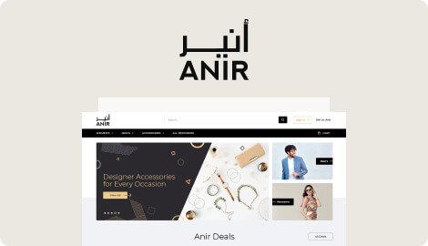 Создание и продвижение сайта ANIR.ae в Дубае